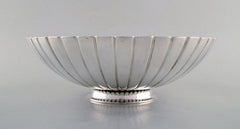 Sigvard Bernadotte for Georg Jensen, Large Strawberry Bowl in Sterling Silver