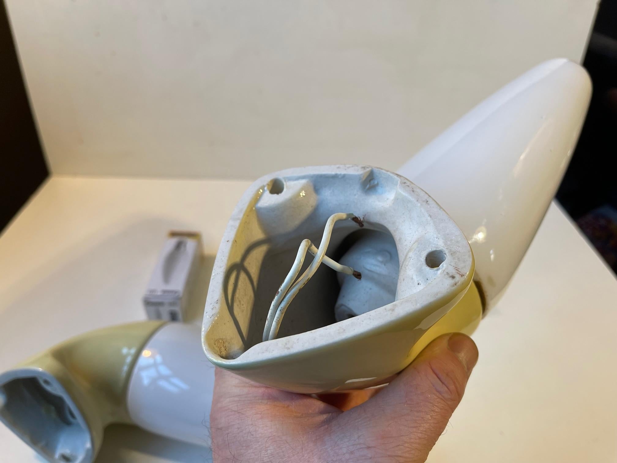 Metà XX secolo Sigvard Bernadotte Applique da bagno minimaliste per Ifö in vendita
