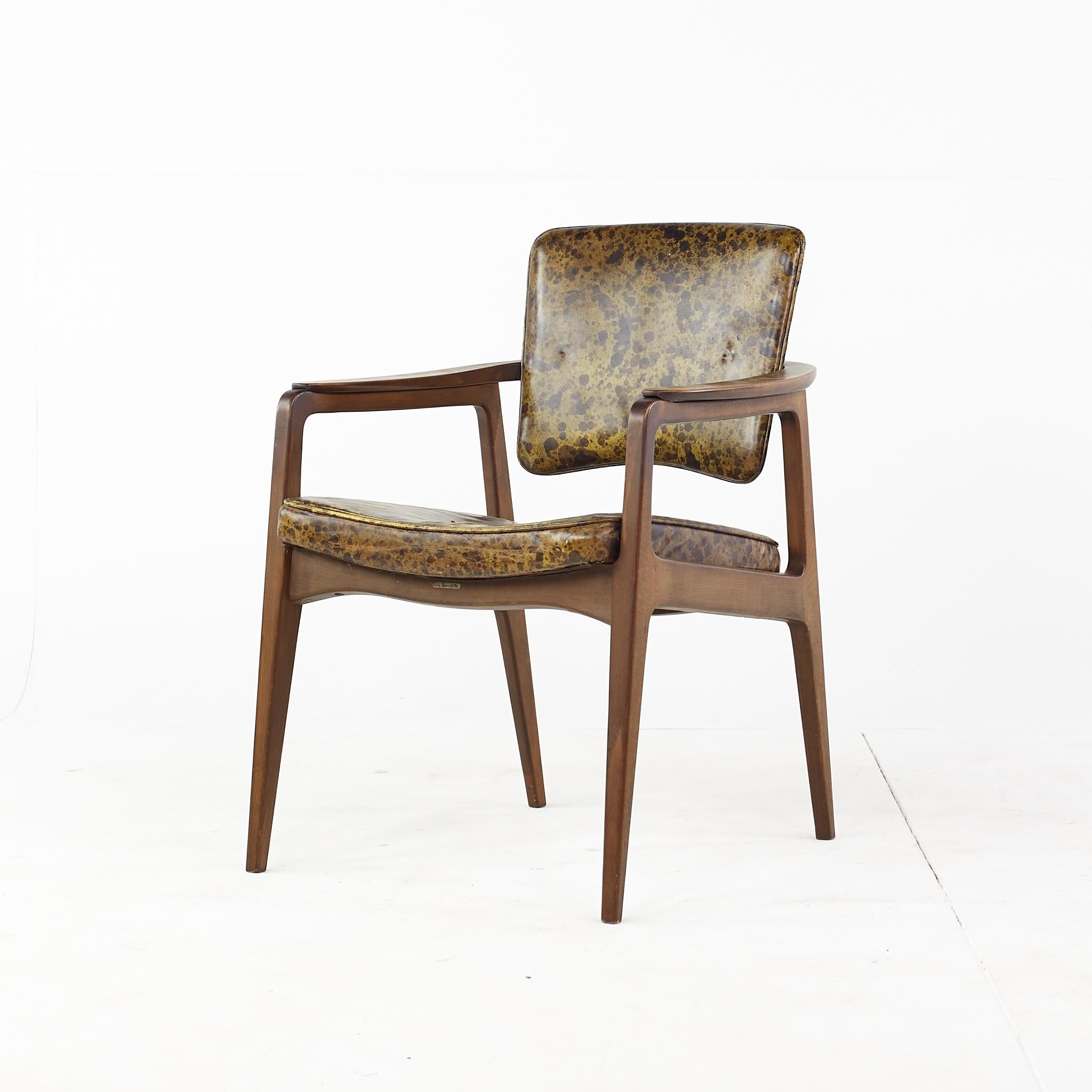 Late 20th Century Sigvard Bernadotte Prince of Sweden John Stuart MCM Teak Dining Chairs, Set 6 For Sale