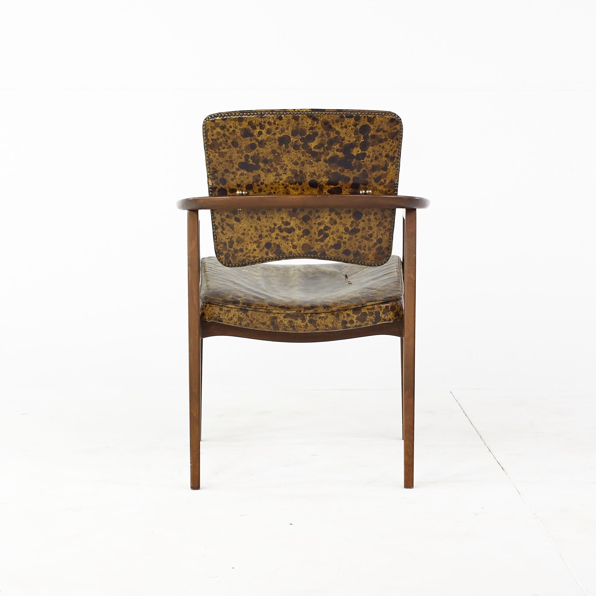 Sigvard Bernadotte Prince of Sweden John Stuart MCM Teak Dining Chairs, Set 6 For Sale 1