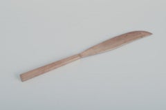 Sigvard Bernadotte "Scanline" brass flatware. Carving set and carving fork.