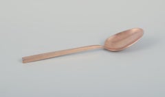 Sigvard Bernadotte "Scanline" brass flatware. Four-person dinner set. 20 pieces.