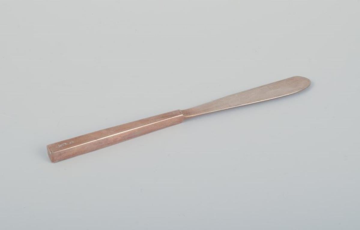 Sigvard Bernadotte „Scanline“ Besteck aus Messing. Tafelservice für vier Personen. 24 Pieces. im Zustand „Hervorragend“ im Angebot in Copenhagen, DK