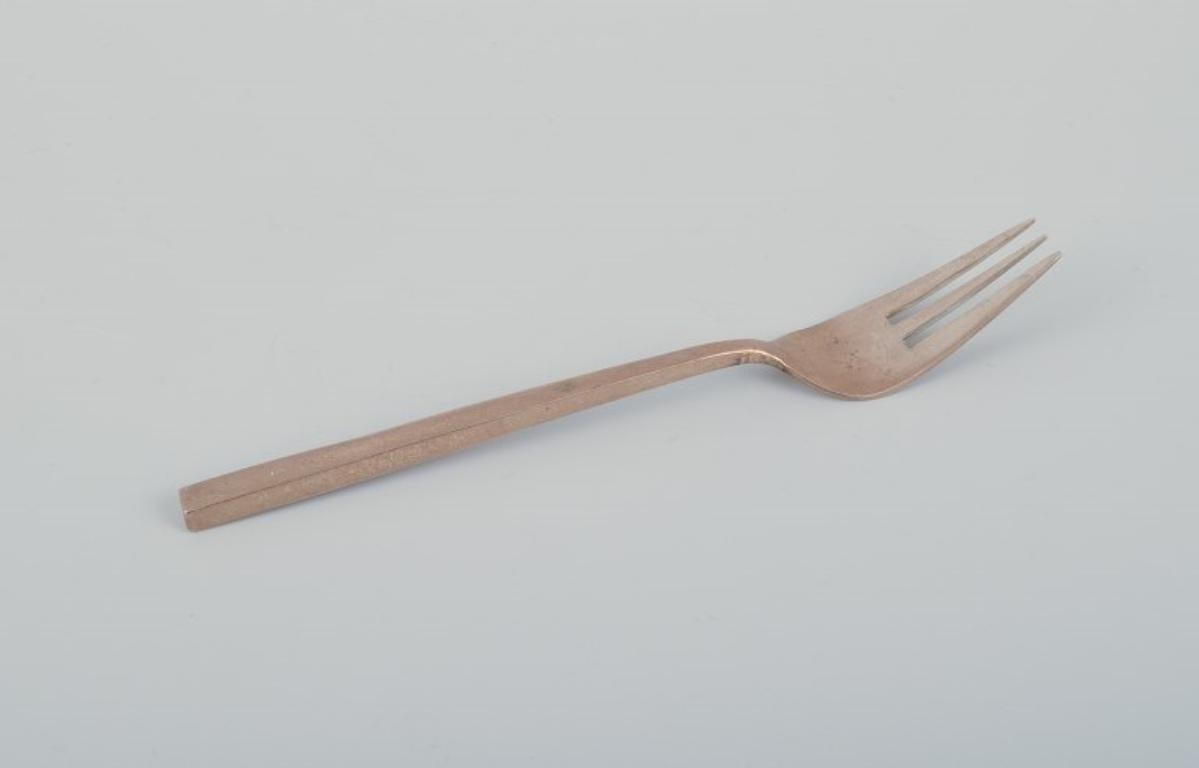 Sigvard Bernadotte „Scanline“ Besteck aus Messing. Tafelservice für vier Personen. 24 Pieces. im Angebot 1