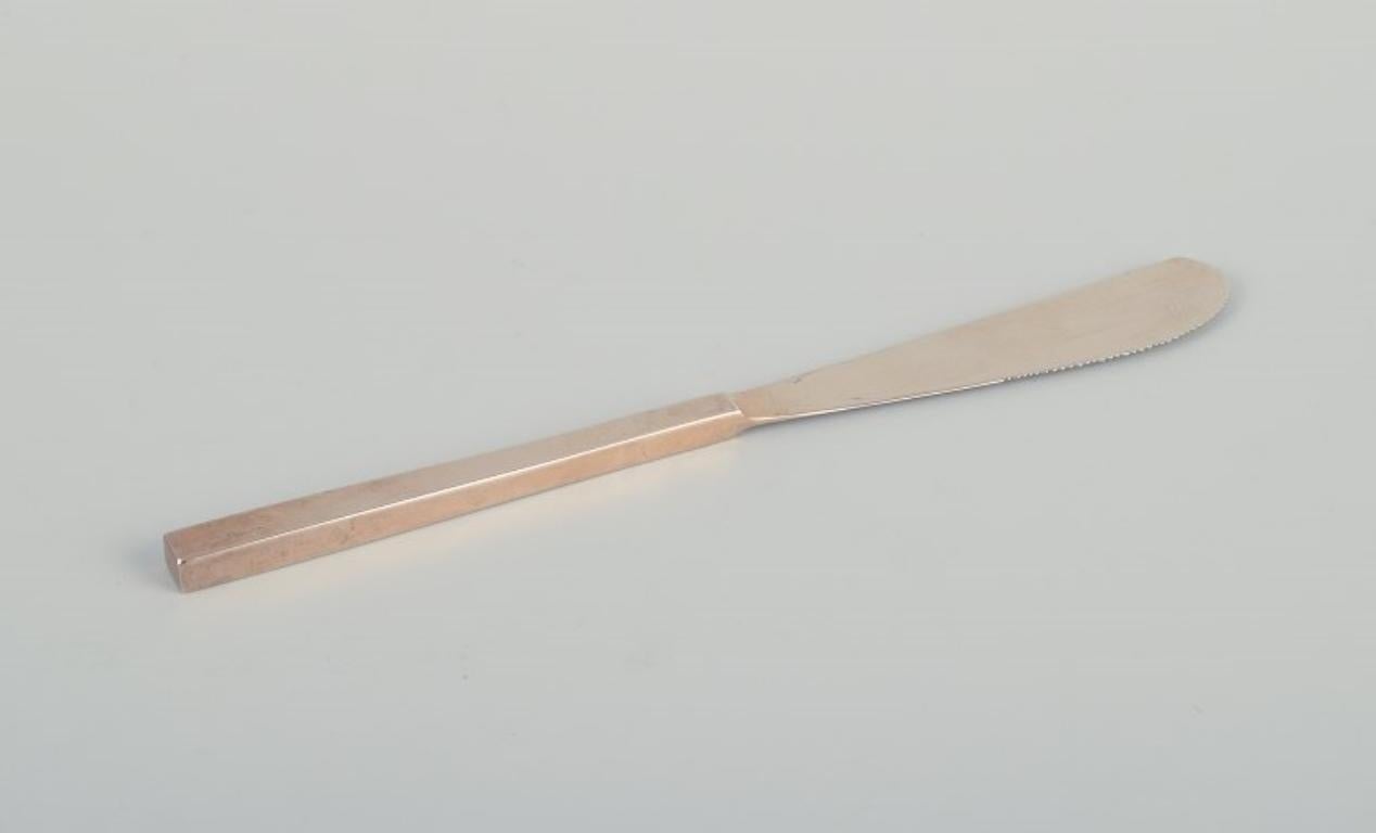 Sigvard Bernadotte „Scanline“ Besteck aus Messing. Tafelservice für sechs Personen. 30 Pieces (Dänisch) im Angebot