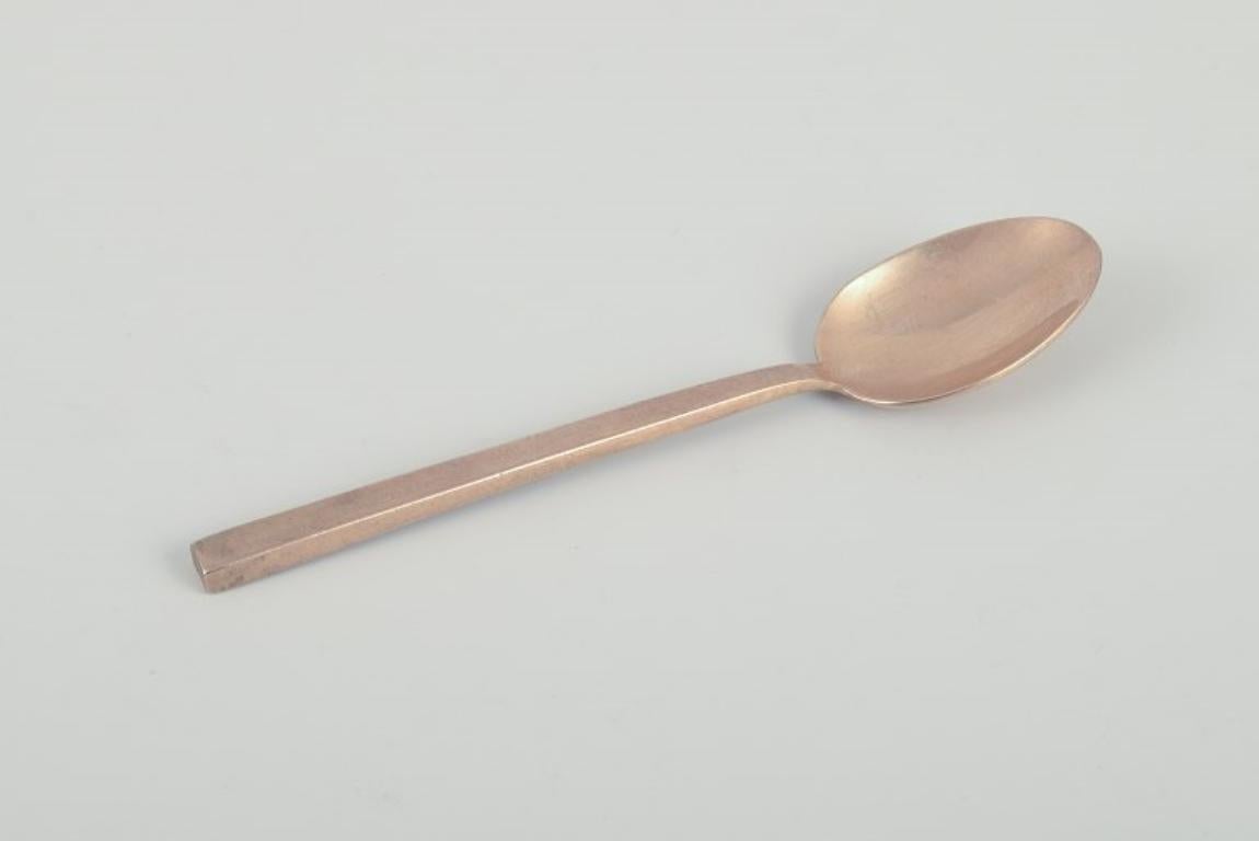 Sigvard Bernadotte „Scanline“ Besteck aus Messing. Tafelservice für sechs Personen. 30 Pieces im Angebot 2