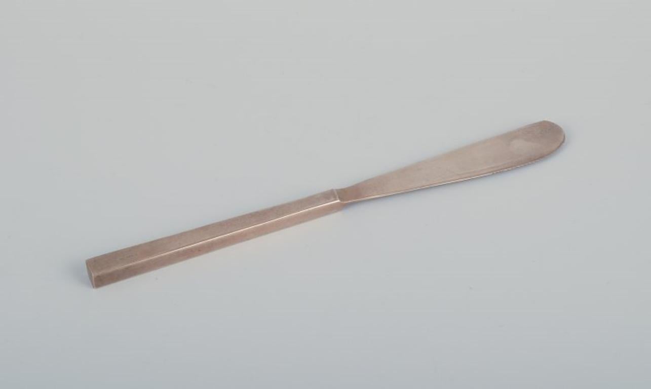 Sigvard Bernadotte „Scanline“ Besteck aus Messing. Tafelservice für sechs Personen. 36 Pieces (Skandinavische Moderne) im Angebot