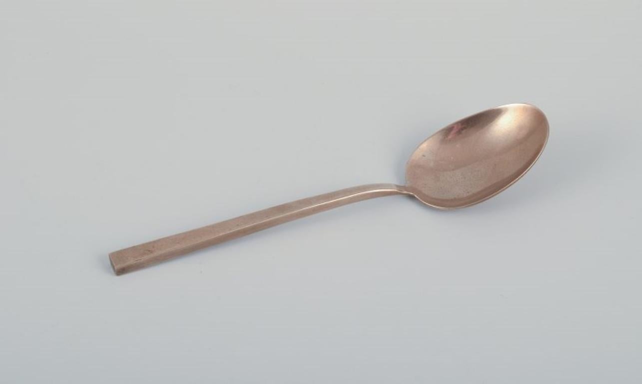 Sigvard Bernadotte „Scanline“ Besteck aus Messing. Tafelservice für sechs Personen. 36 Pieces (Dänisch) im Angebot