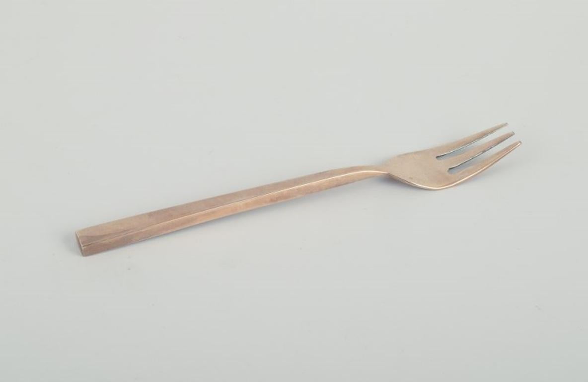 Sigvard Bernadotte „Scanline“ Besteck aus Messing. Tafelservice für sechs Personen. 36 Pieces (20. Jahrhundert) im Angebot