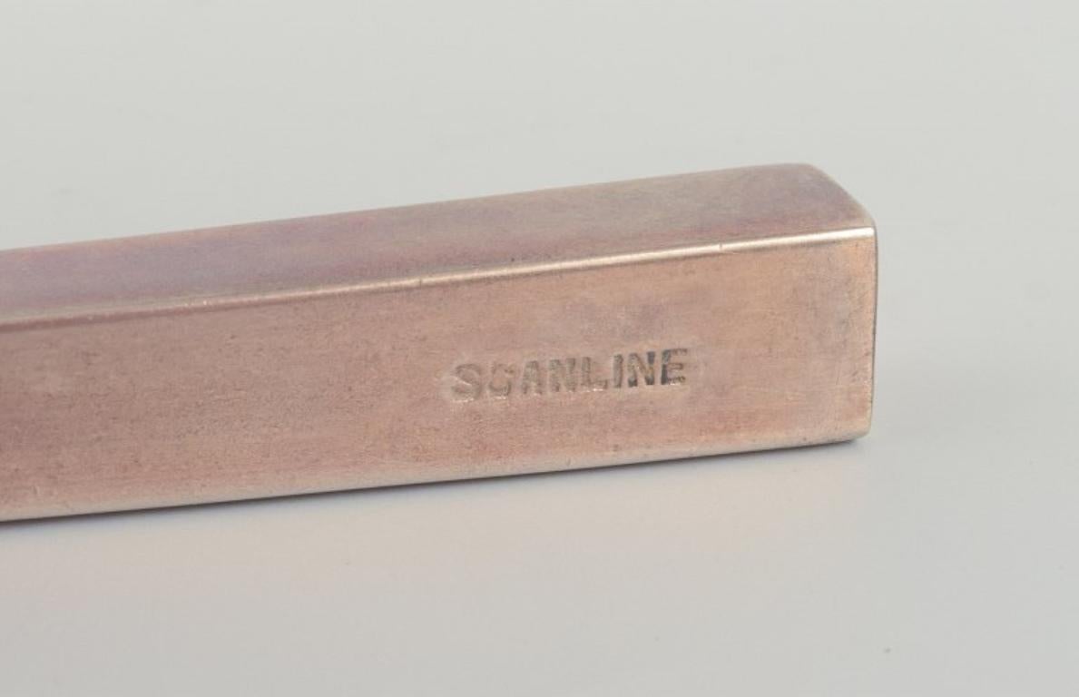 Sigvard Bernadotte „Scanline“ Besteck aus Messing. Tafelservice für sechs Personen. 36 Pieces im Angebot 1