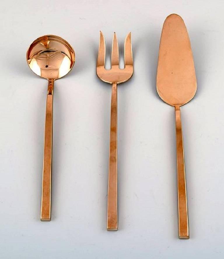 Scandinavian Modern Sigvard Bernadotte 'Scanline' Cutlery Complete for 4 Persons