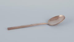 Sigvard Bernadotte. Scanline cutlery set in brass. Dinner service for six people