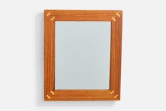 Sigvard Bernadotte, Wandspiegel, Palisanderholz, Schweden, 1960er Jahre