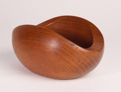 Sigvard Nilsson for Söwe Konst Sweden Teak Bowl Scandinavian Modern