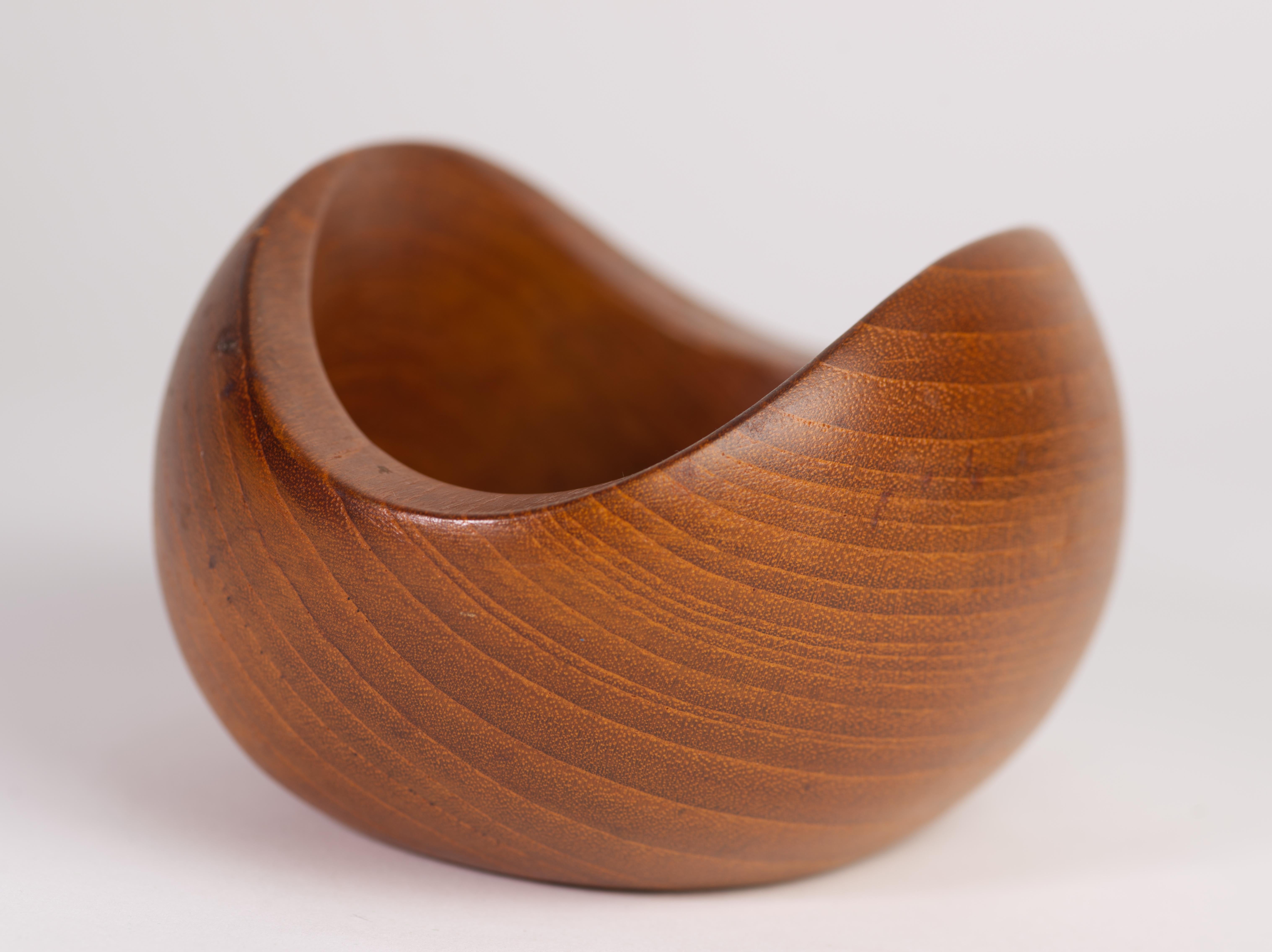 20th Century Sigvard Nilsson for Söwe Konst Sweden Teak Bowl Scandinavian Modern