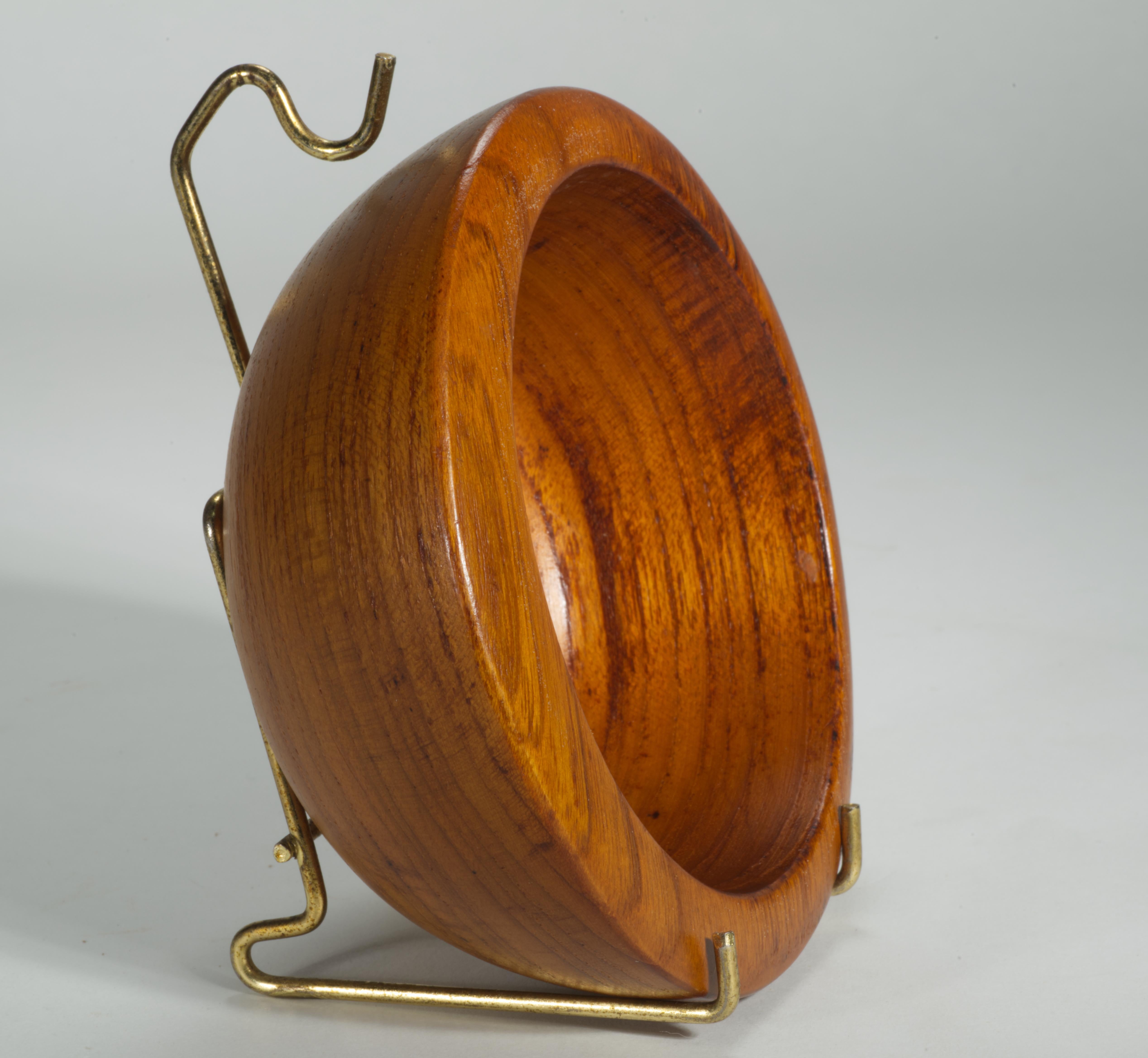 Wood Sigvard Nilsson for Söwe Konst Sweden Teak Bowl Scandinavian Modern For Sale