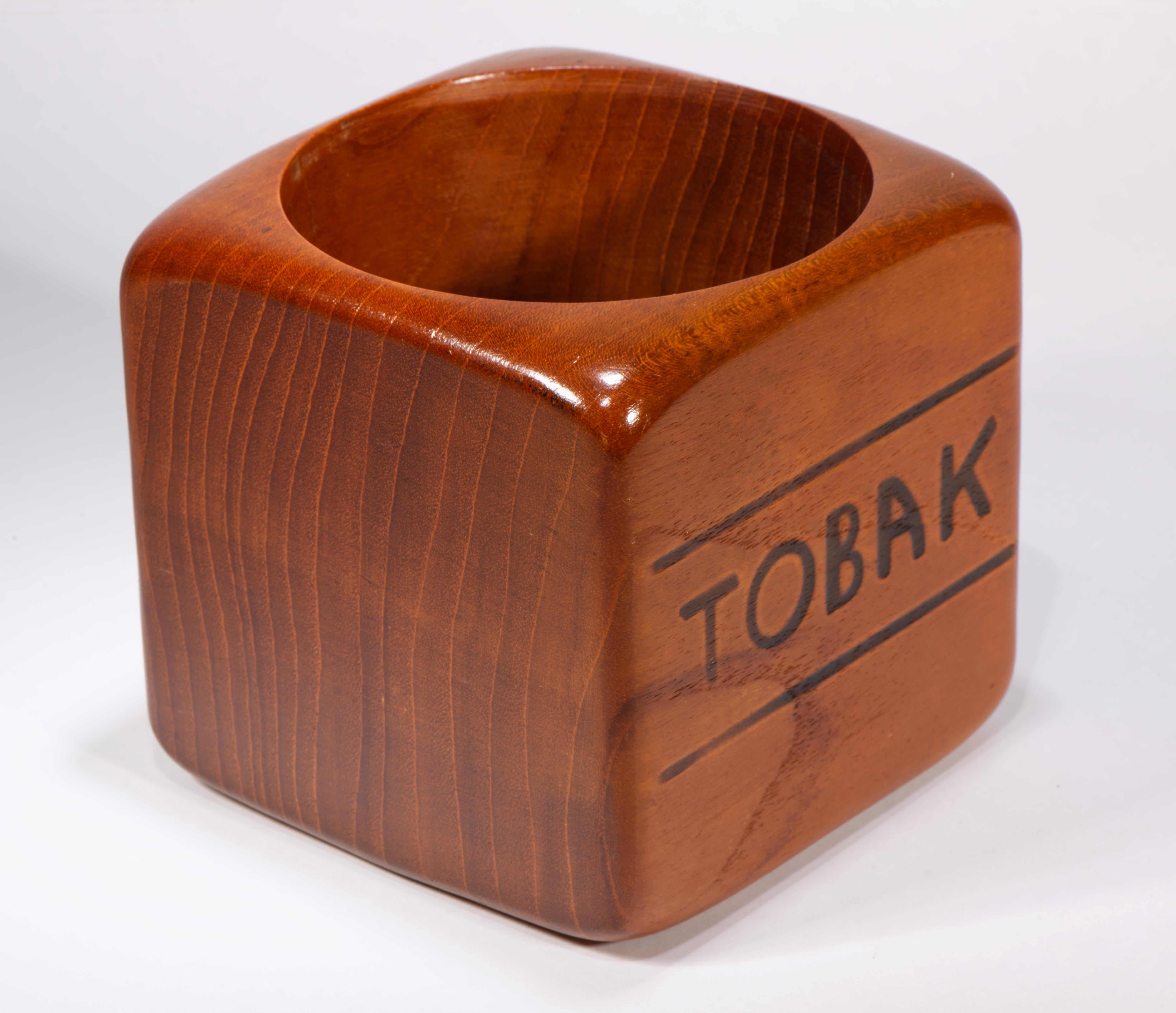 Scandinavian Modern Sigvard Nilsson for Söwe Konst Sweden Teak Tobacco Tobak Box For Sale