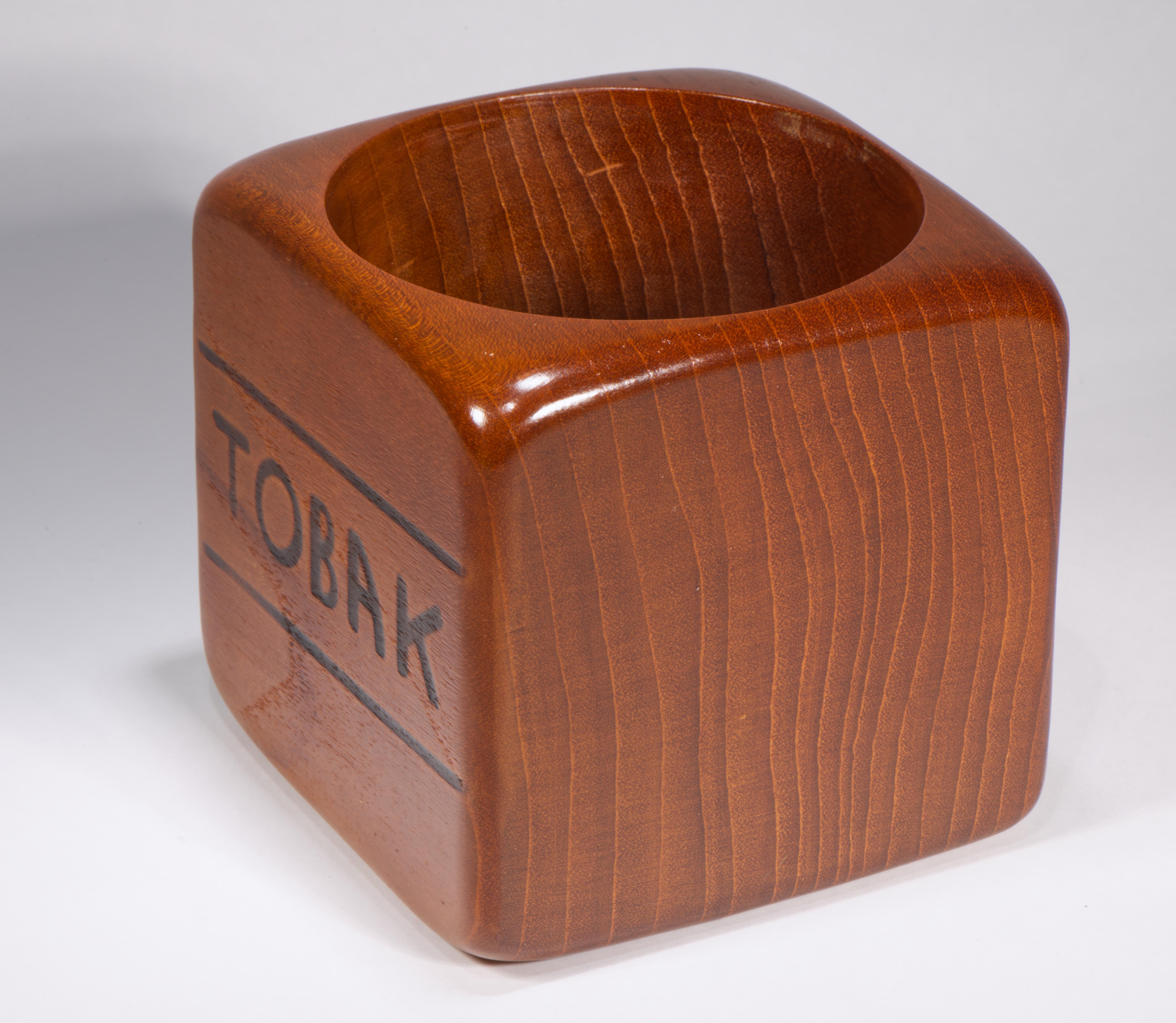 Sigvard Nilsson for Söwe Konst Sweden Teak Tobacco Tobak Box For Sale 1