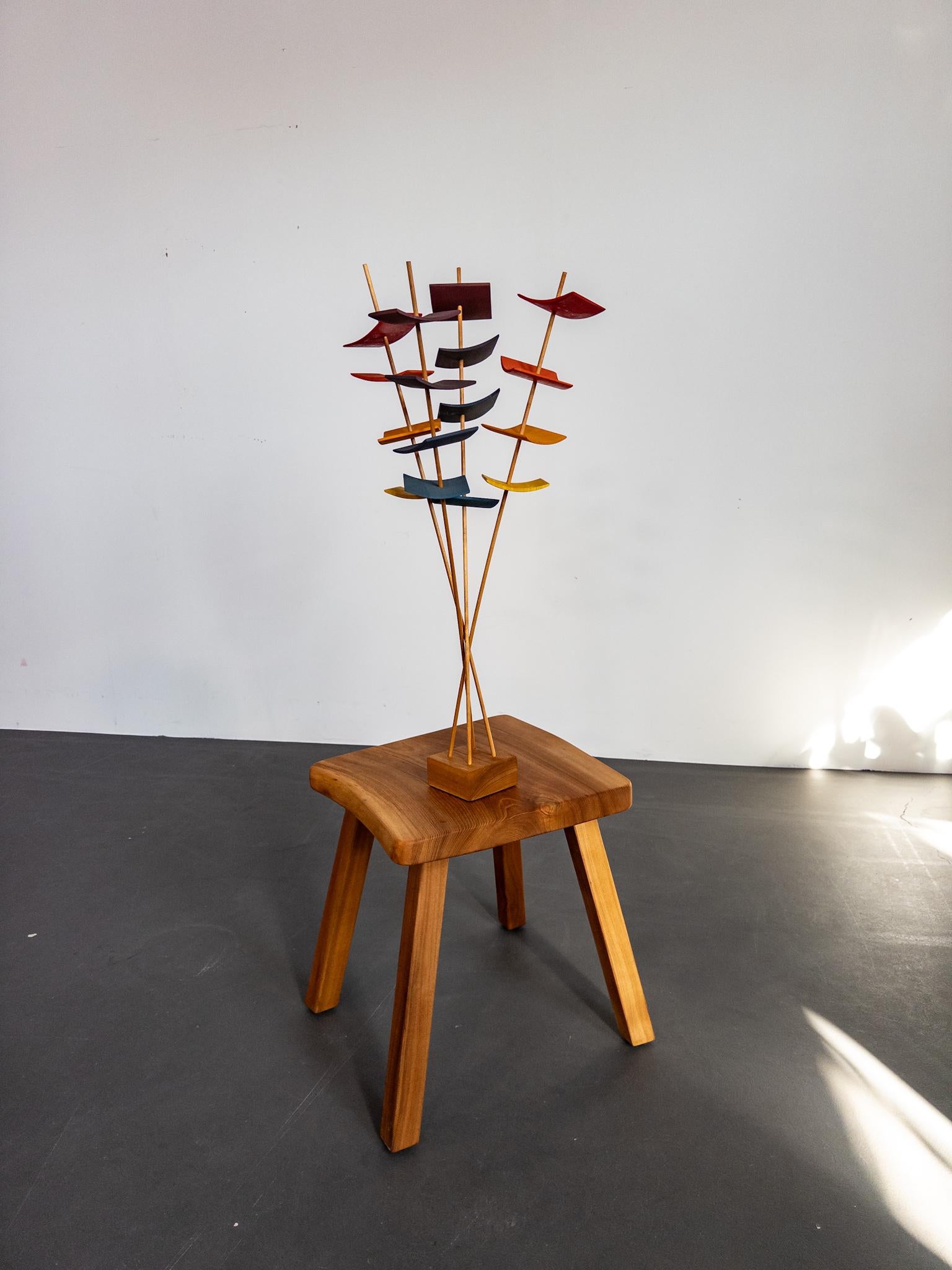 Sigvard Nilsson per Söwe Konst, scultura in legno unica, Svezia, anni '70 in vendita 2
