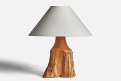 Sigvard Nilsson, Freeform Table Lamp, Cottonwood, Sweden, 1960s