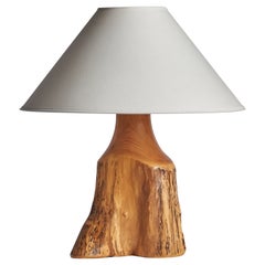 Sigvard Nilsson, Freeform Table Lamp, Cottonwood, Sweden, 1960s