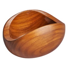 Sigvard Nilsson, Small Bowl, Teak, Sweden, 1950s