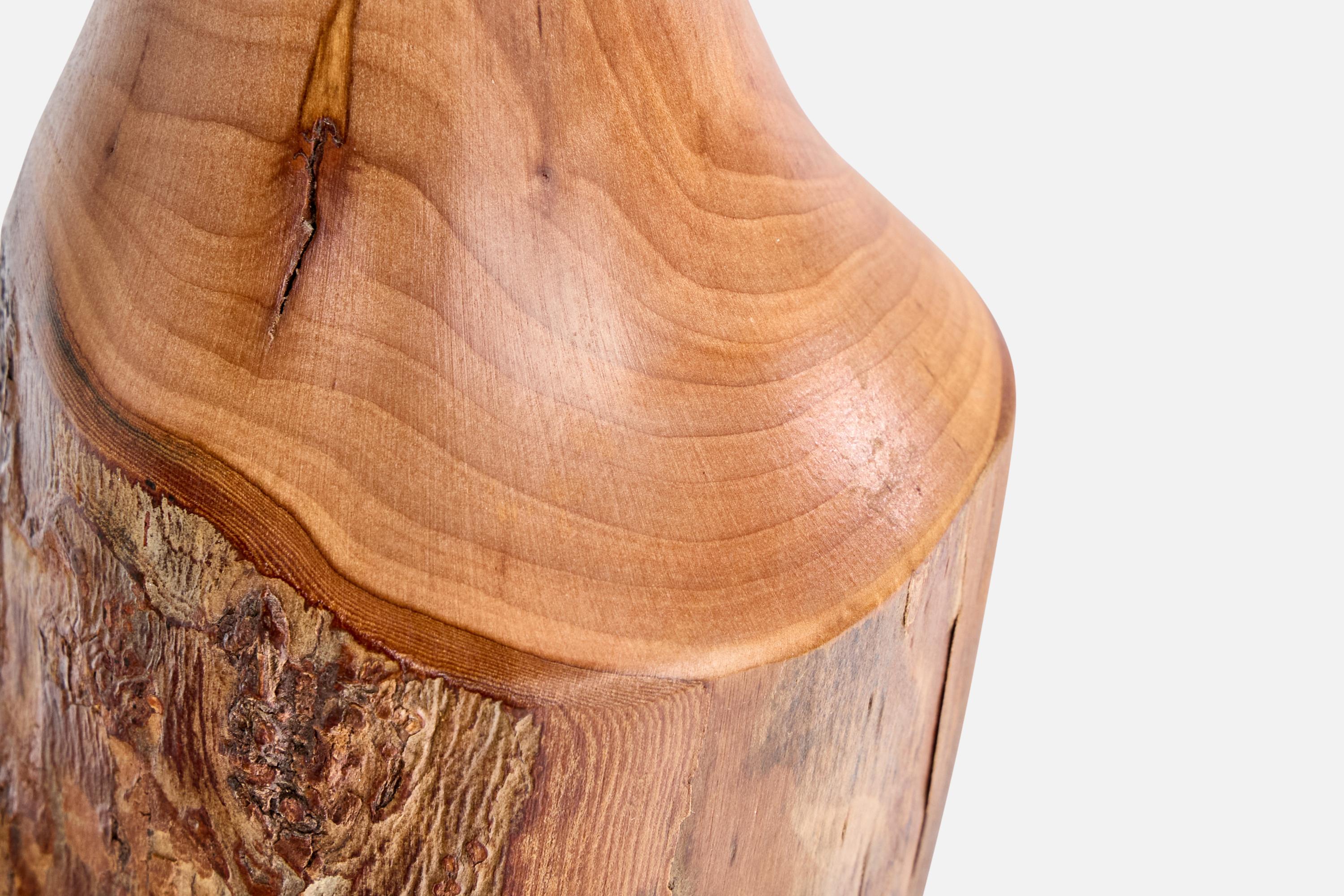Sigvard Nilsson, Table Lamp, Cottonwood, Sweden, 1970s For Sale 3