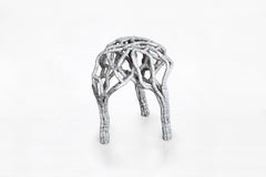 Sigve Knutson Taburete de aluminio fundido Fabricado por Sigve Knutson Oslo, 2019