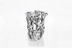 Taburete Sigve Knutson de aluminio fundido, Fabricado por Sigve Knutson, Oslo, 2019