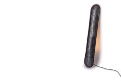 Sigve Knutson Floor Lamp in Black Hammered and Anodised Aluminium, 2018