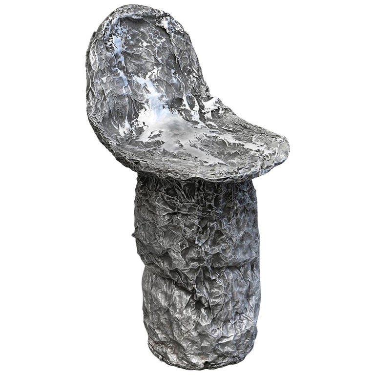 Sigve Knutson Lost Aluminium Foil Chair, Oslo, 2019 For Sale
