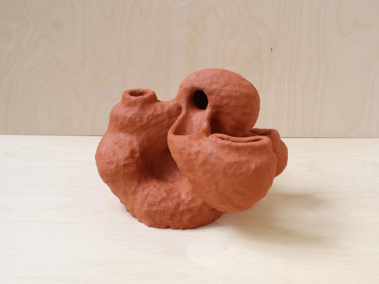 Sigve Knutson Red Clay Cluster Sculpture For Sale at 1stDibs