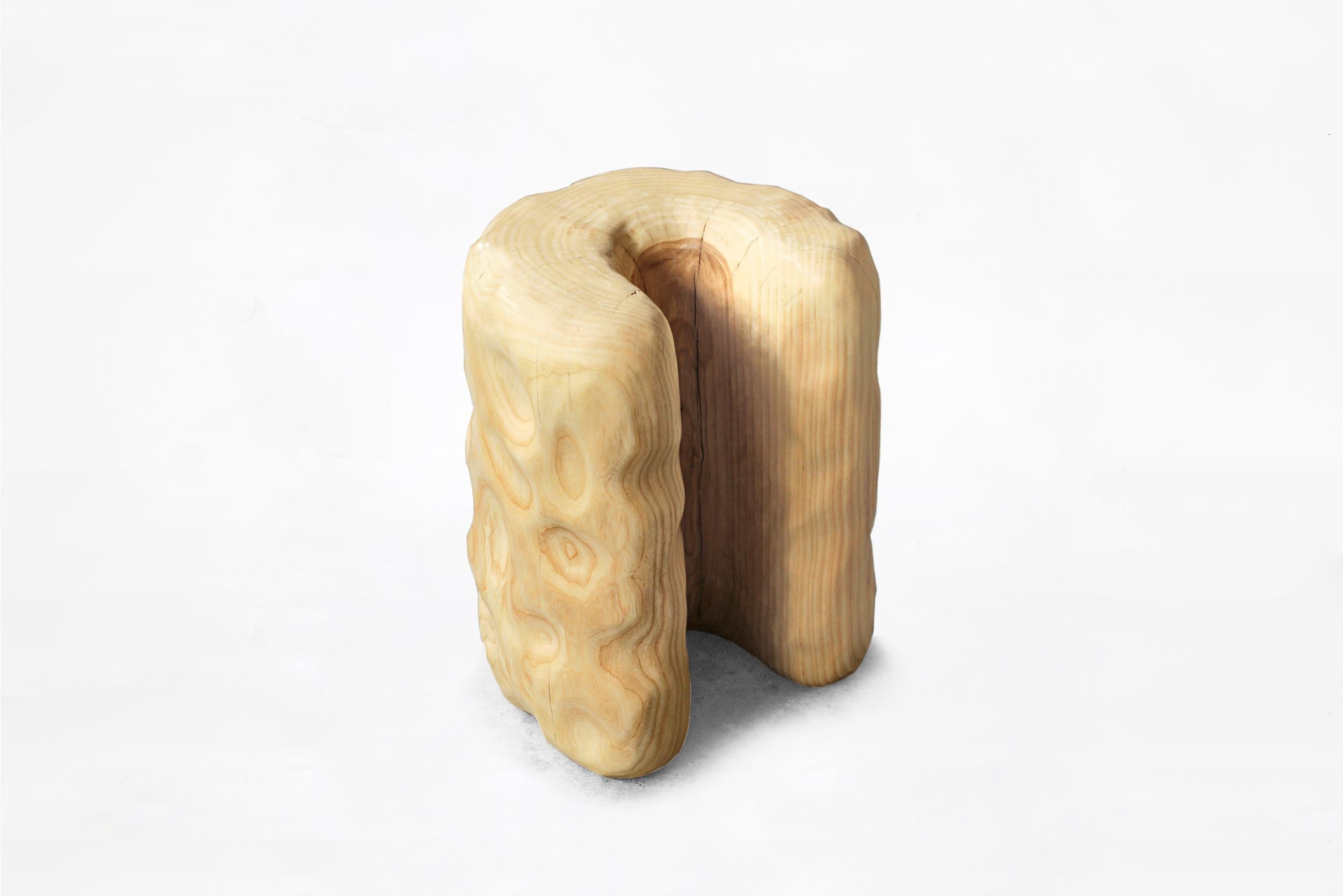 Organic Modern Sigve Knutson U Trunk, Wood, Manufactured by Sigve Knutson Oslo, Norway, 2019 For Sale