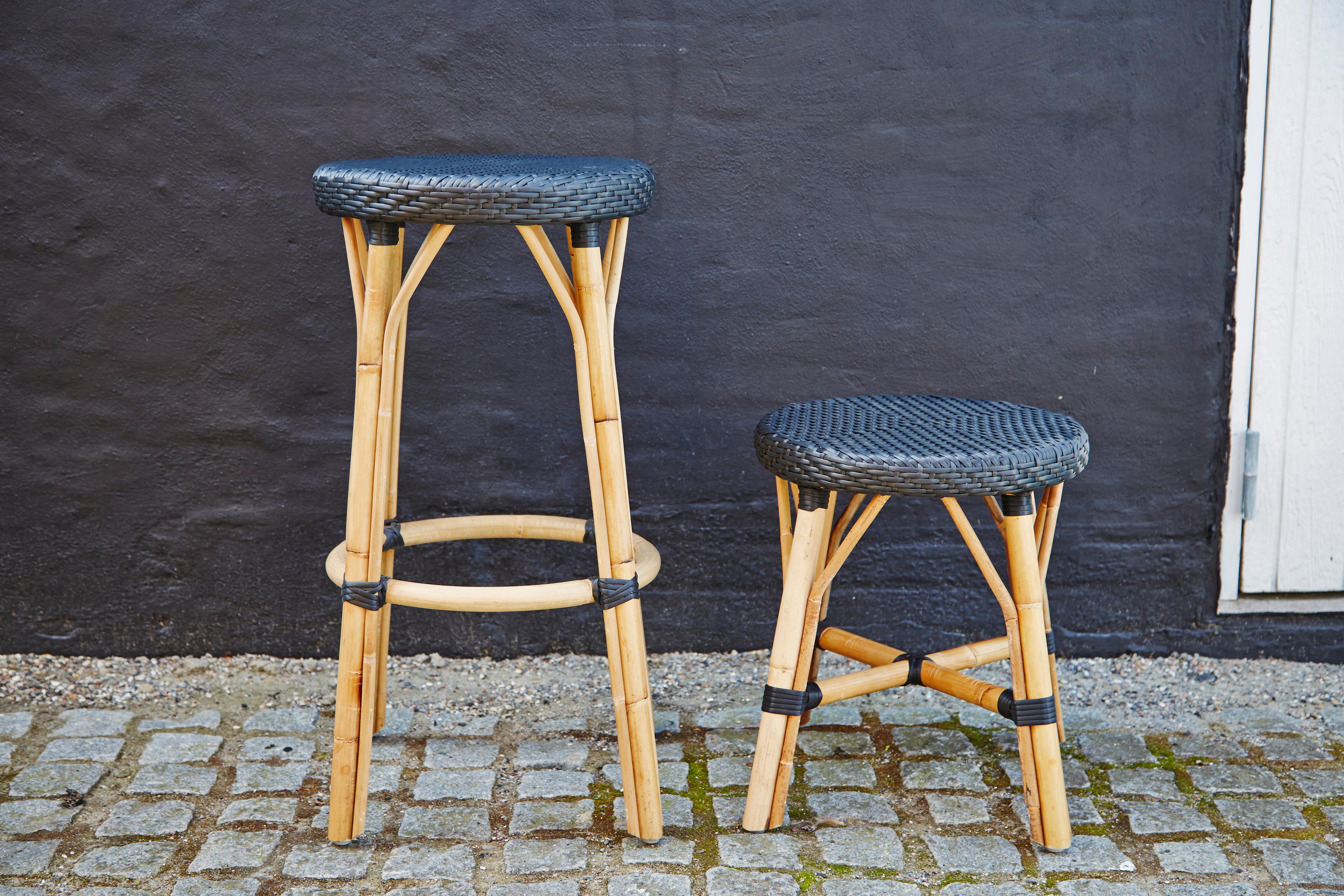 rattan bistro counter stools