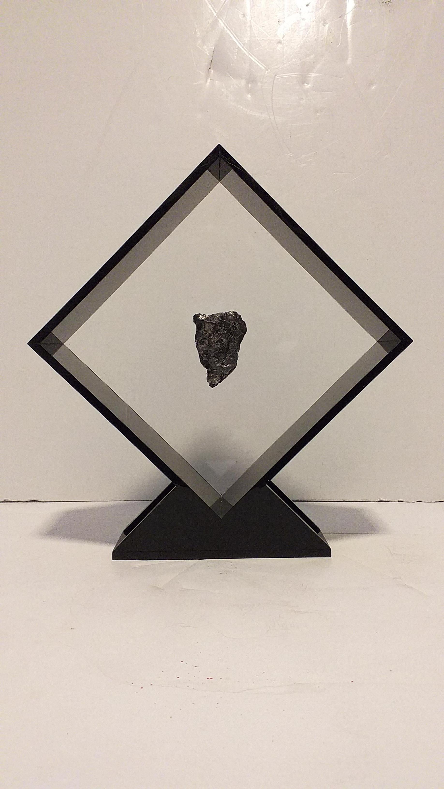 Sikhote Alin Meteorite from Siberia, Russia in a Custom Acrylic Display