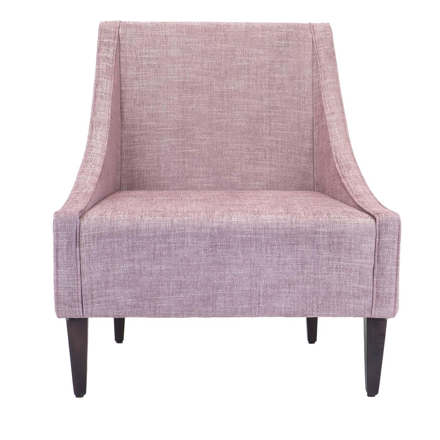 Italian Sikka P60 Almond Beige Armchair