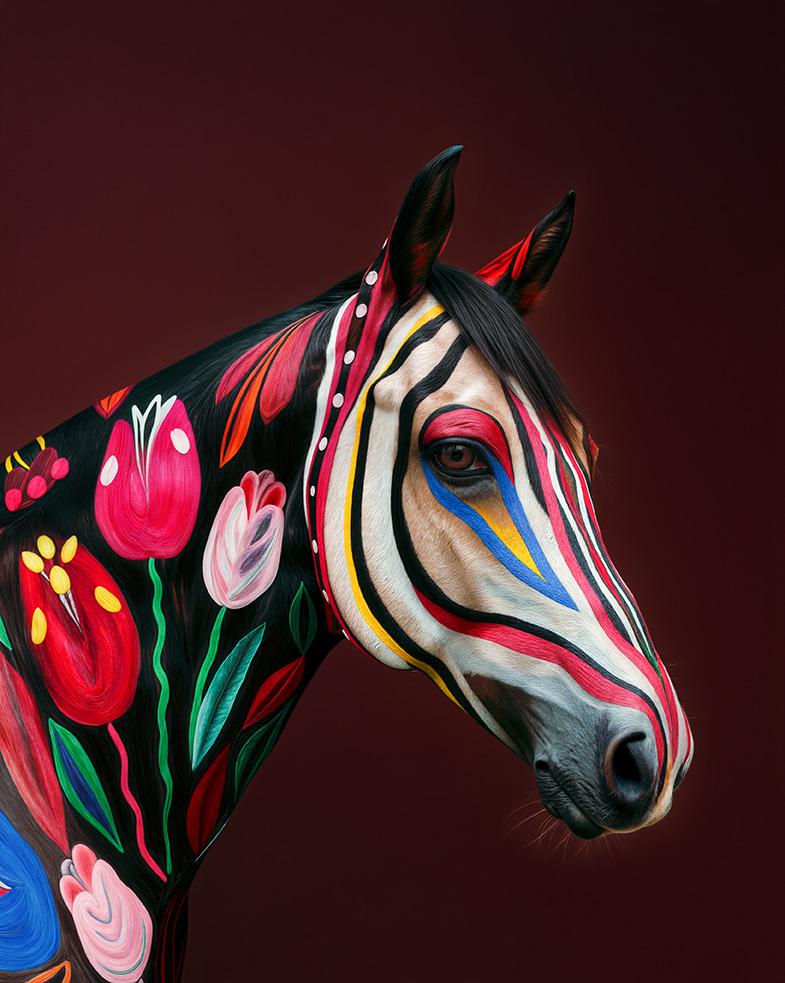 Sila Sehrazat Yucel Animal Print - Bordeaux