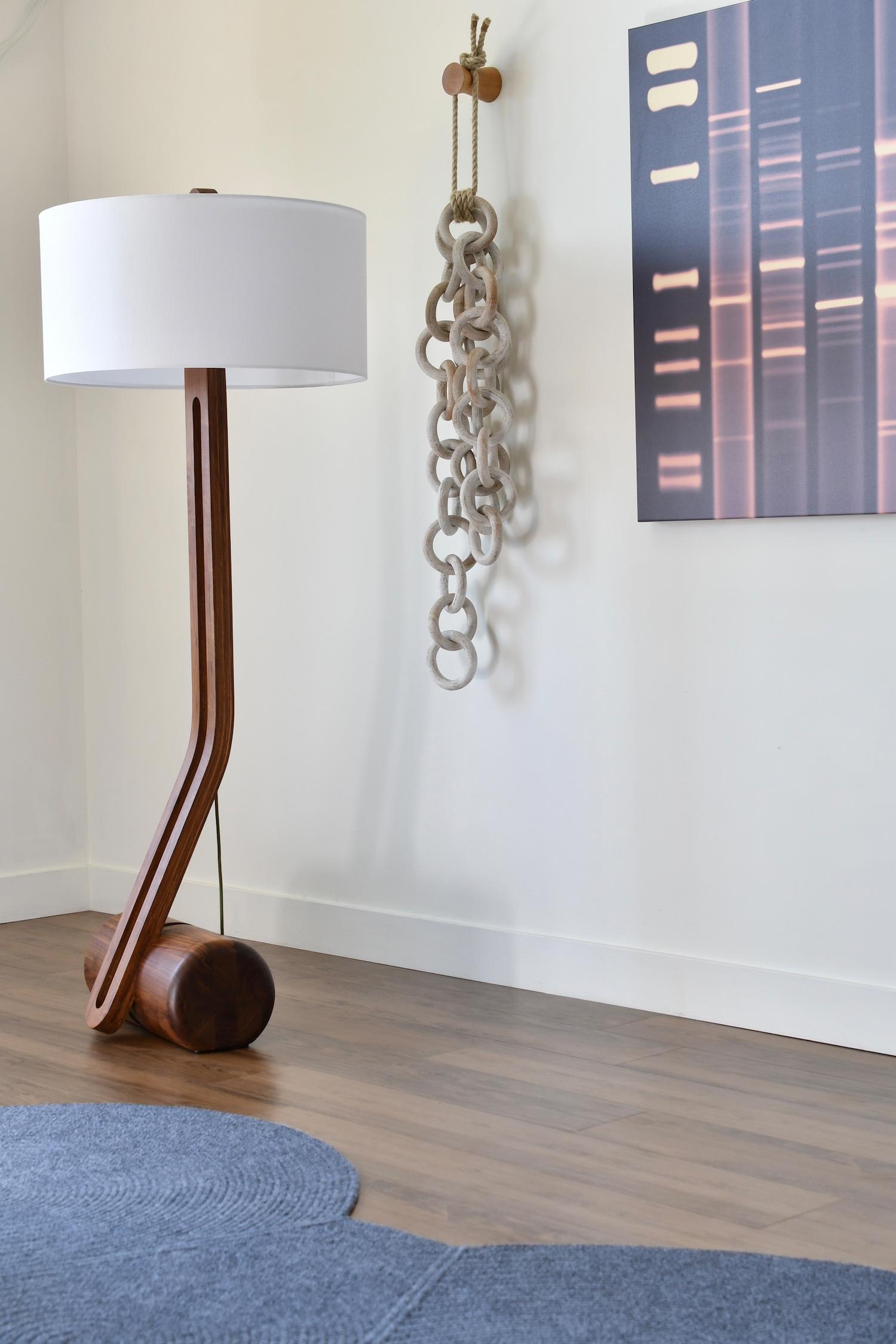 Fabric Silas Floor Lamp For Sale