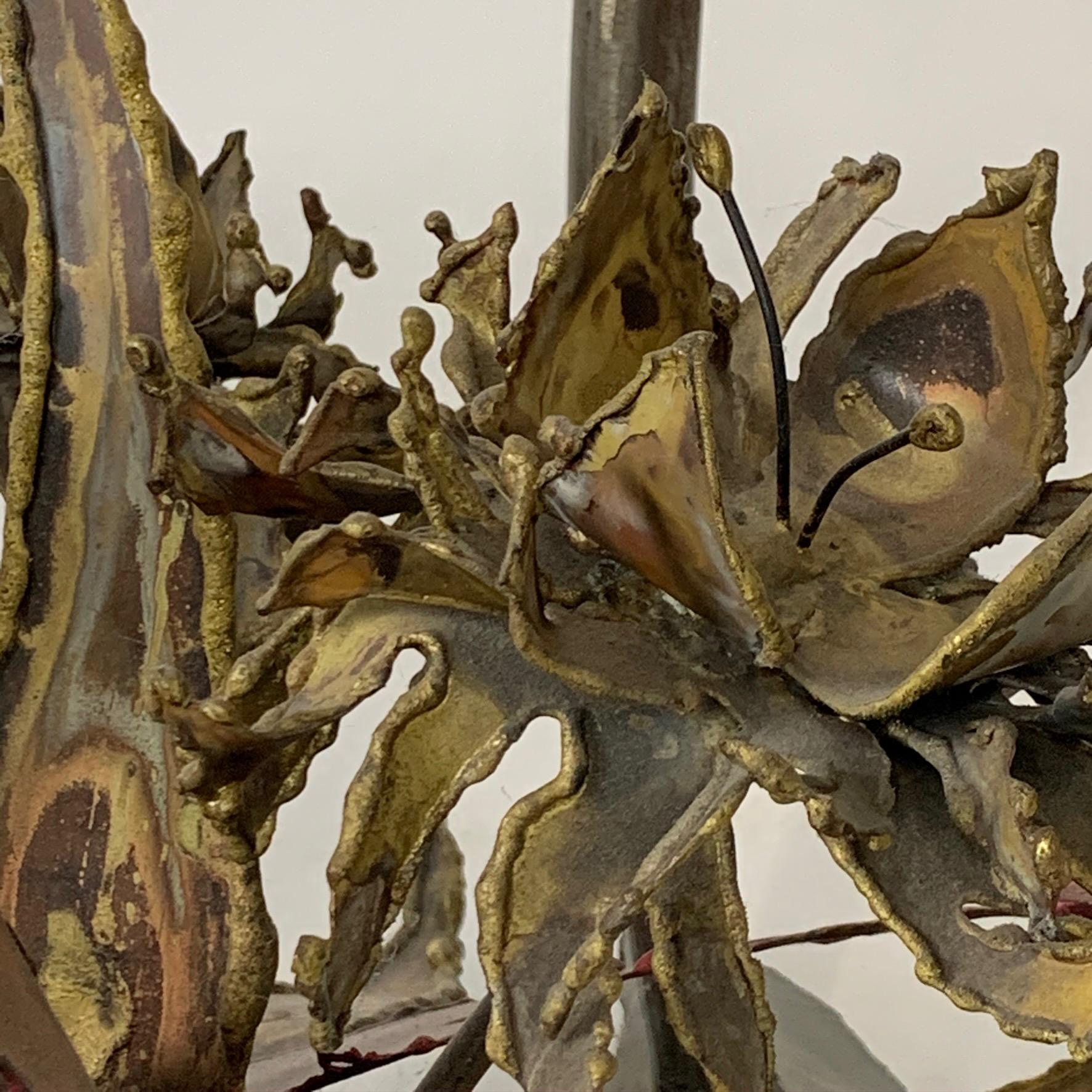 Silas Seandal Studio Brutalist Bloom Welded Bronze, Steel, & Copper Coffee Table 3