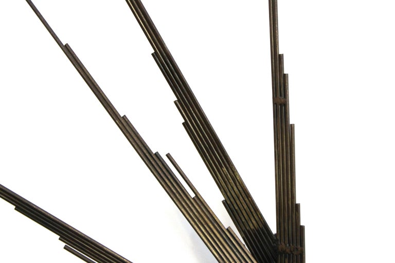 Silas Seandel American Brutalist Abstract Wall Sculpture in Metal at