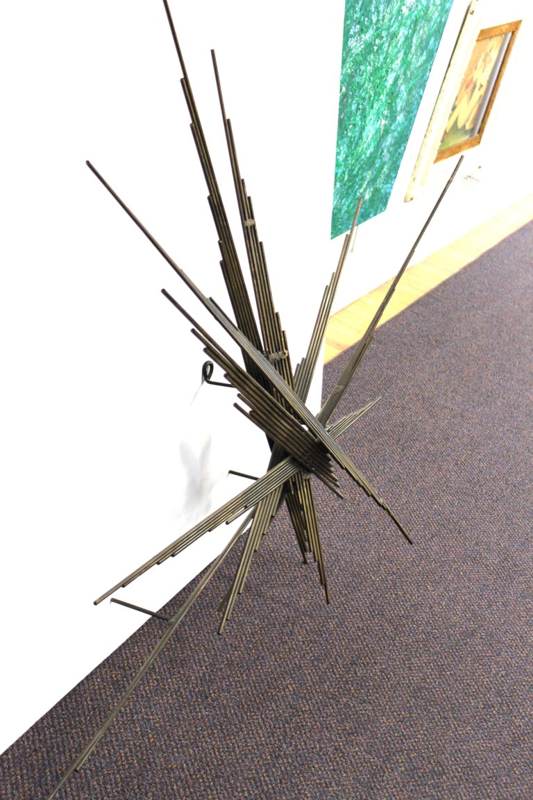 Silas Seandel American Brutalist Abstract Wall Sculpture in Metal at