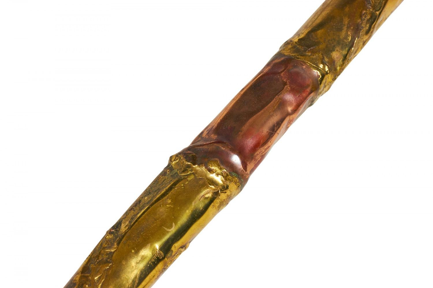 Silas Seandel American Brutalist Mixed Metals Cocktail / Coffee Table Frame For Sale 5