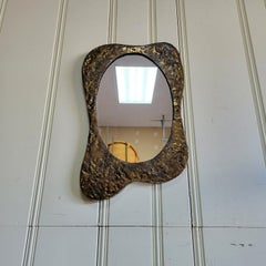 Silas Seandel Bronze Biomorphic Wall Mirror