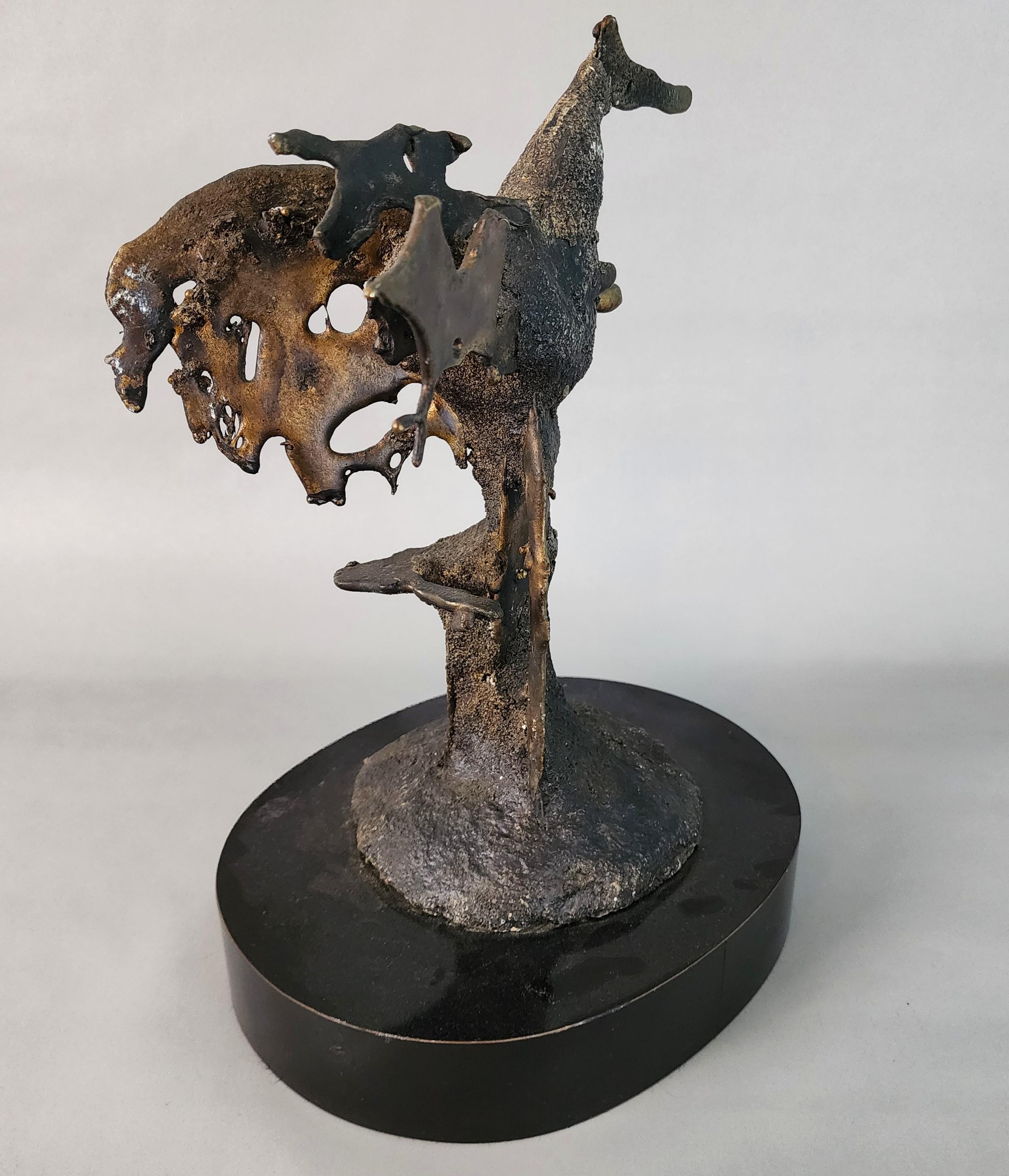 Silas Seandel Scultura in bronzo Brutalista Firmata in vendita 5