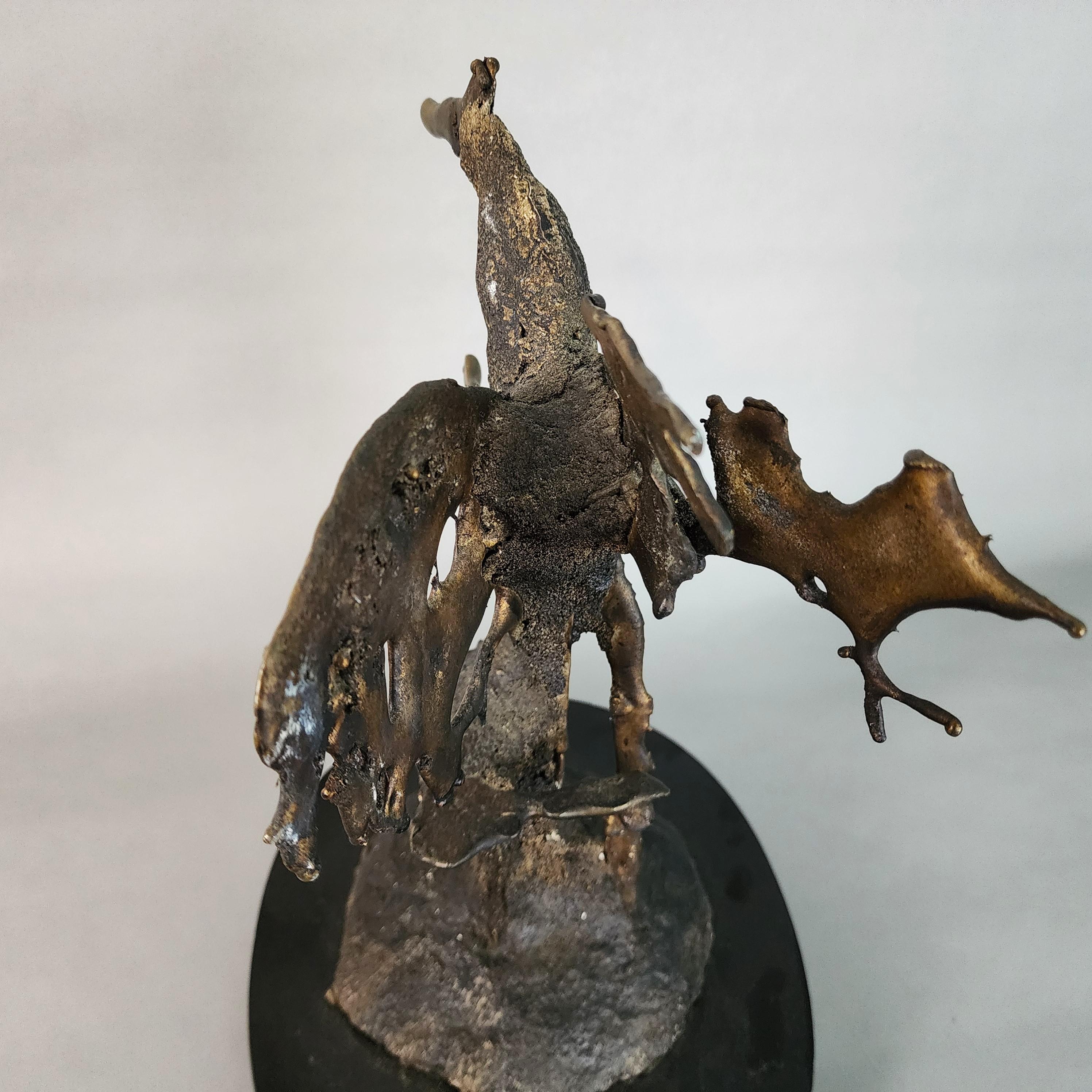 Silas Seandel Scultura in bronzo Brutalista Firmata in vendita 7