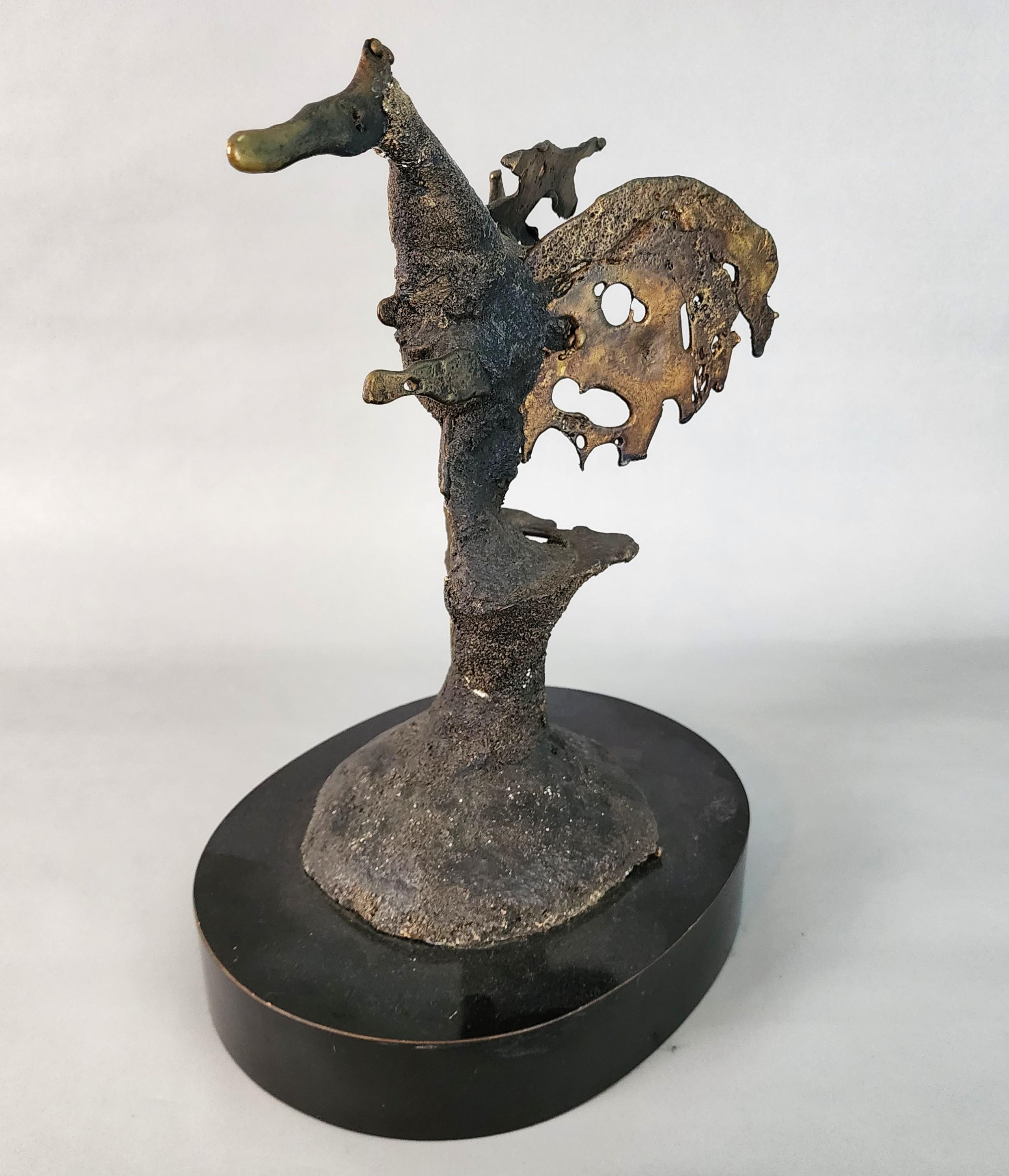 Brutalismo Silas Seandel Scultura in bronzo Brutalista Firmata in vendita