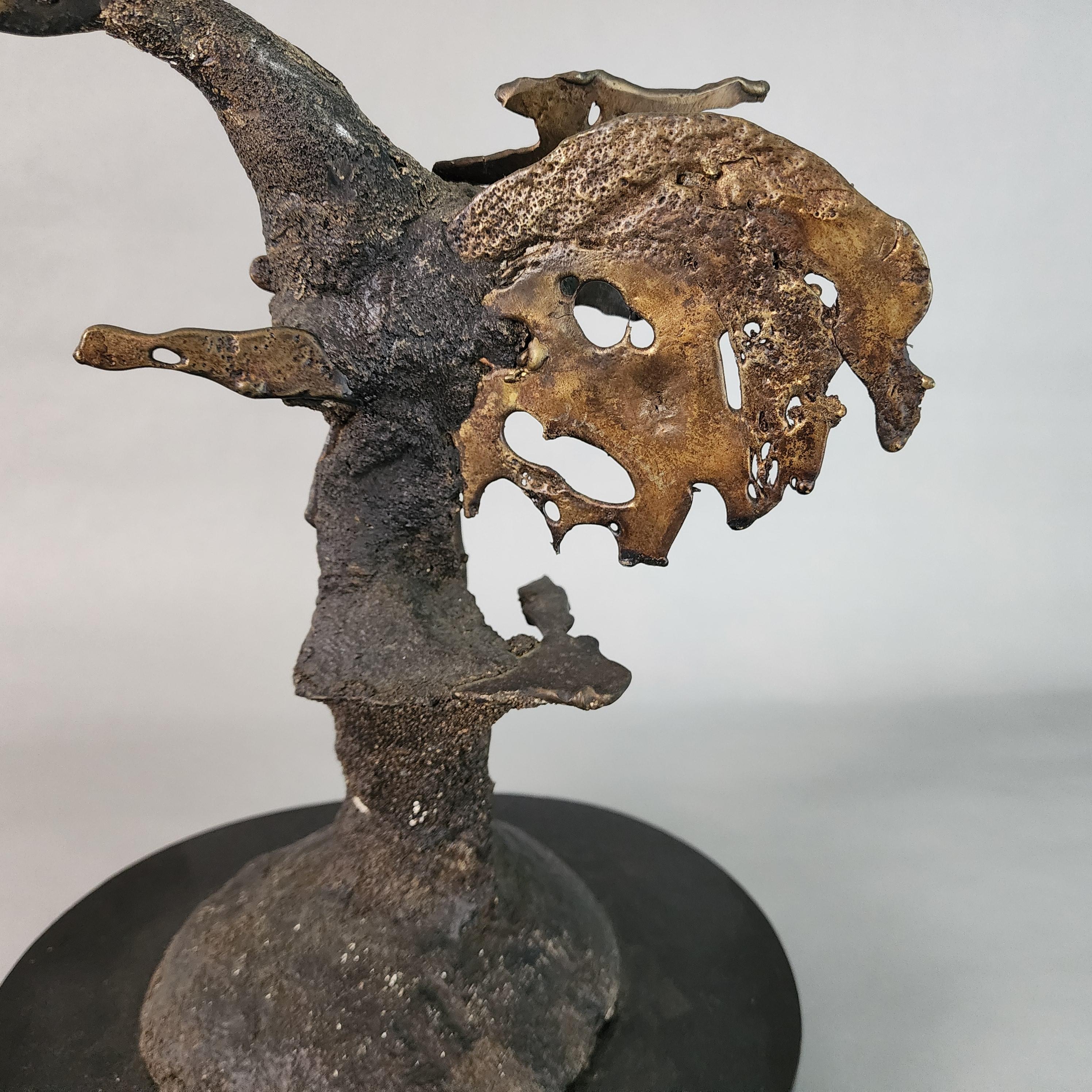 Bronzo Silas Seandel Scultura in bronzo Brutalista Firmata in vendita