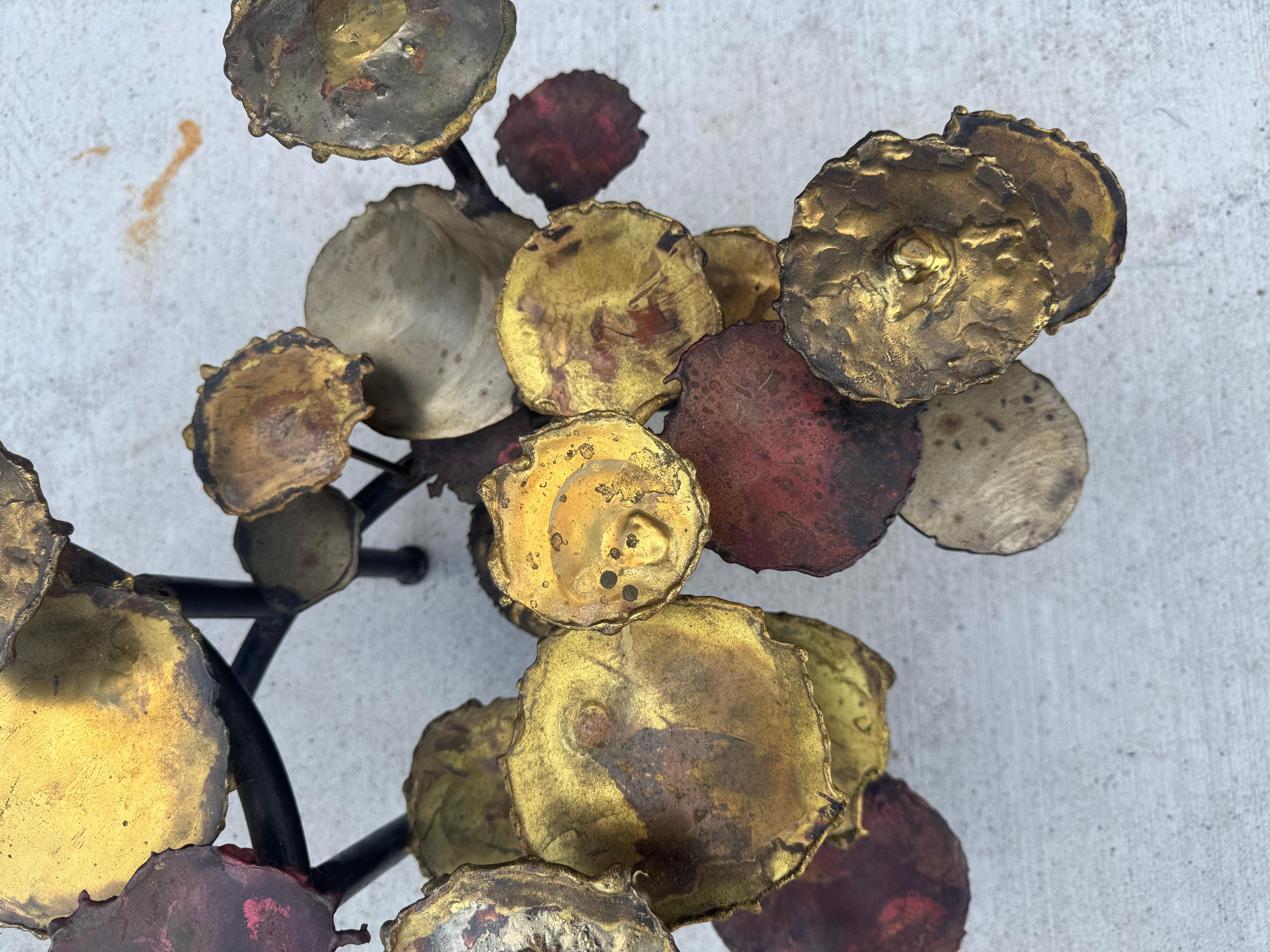 Late 20th Century Silas Seandel, Brutalist Lily Pad, Coffee Table, United States, circa 1974 For Sale