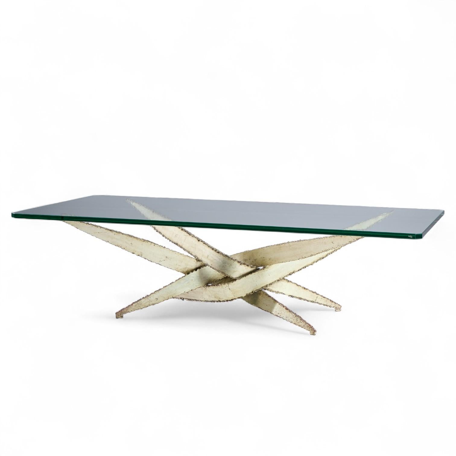 Mid-Century Modern Table basse brutaliste du milieu du siècle de Silas Seandel en vente