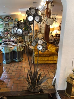 Curtis Jere 5 Ft Tall  Brutalist Sculptural Raindrops Tree